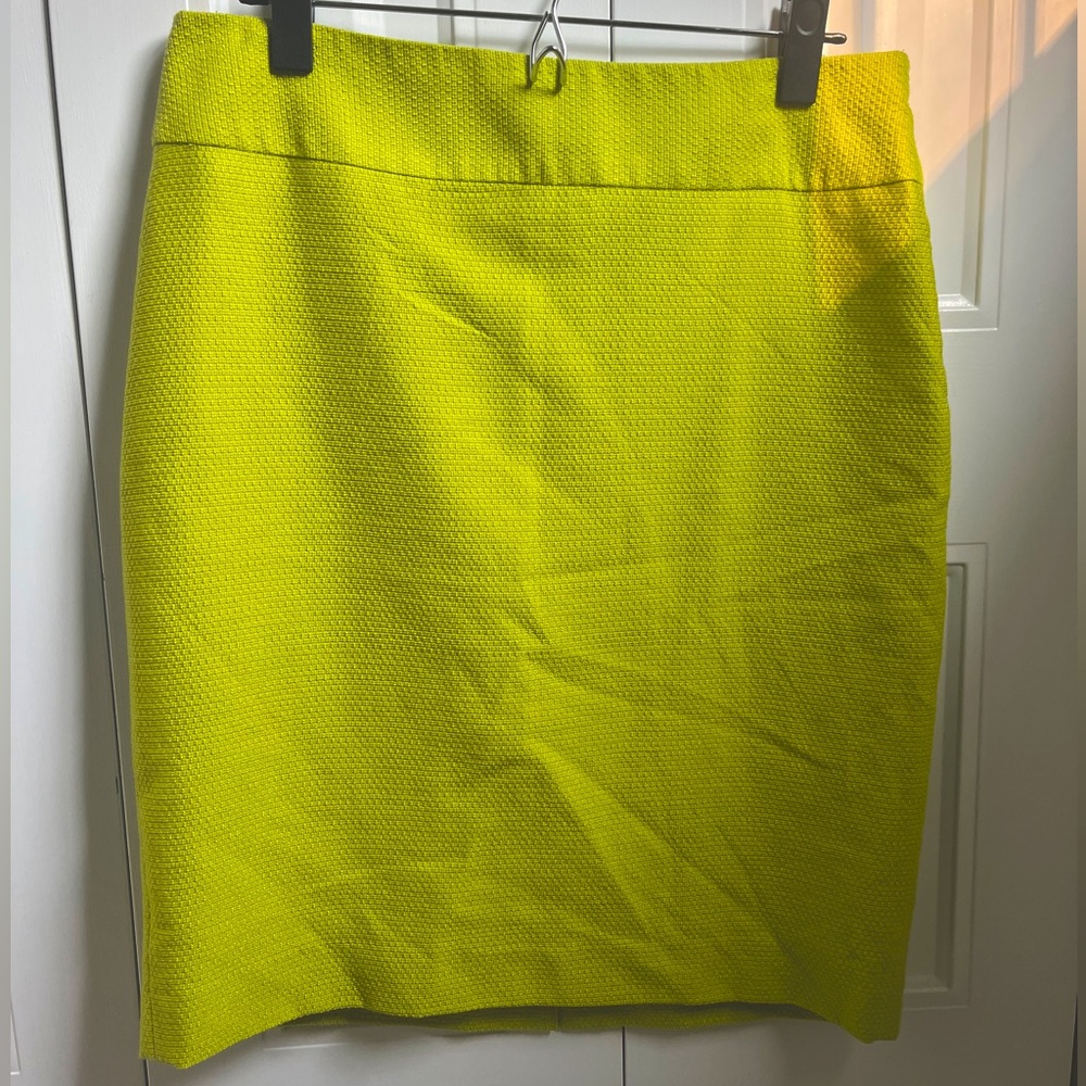 The Limited green straight skirt